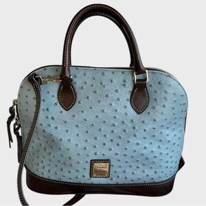 Dooney & Bourke Ostrich Zip Satchel